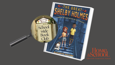  Ellsworth Schoolwide book club The Great Shelby Holmes jacket cover